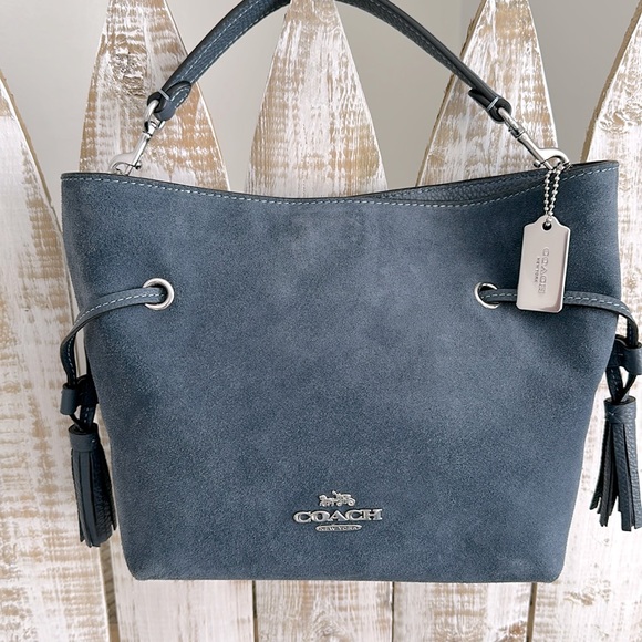 Coach Handbags - Coach Suede Andy Crossbody Purse Handbag Denim